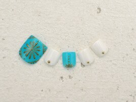 フット　ターコイズ　モロッコ