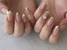 ミラーフレンチネイル♪