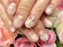 プラハネイル(+HER 美甲)/薔薇ペイント