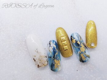 リオッサ オブ ラグーン(RIOSSA of Lagoon)/もやもやｘ大人ネイル