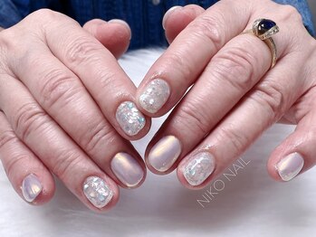 ニコネイル(NIKO NAIL)/貝殻ミラーネイル