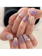 リップルズ(Ripples)/春のツイードネイル