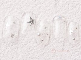 クリアベース星メタリック￥4550