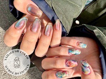 ネイルズガッシュ 武蔵小山店(NAILsGUSH)/ニュアンス/ミラー/きらきら