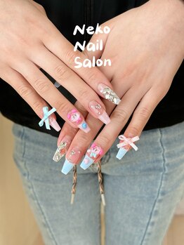 ネコ(Neko)/長さだし フレンチ リボン