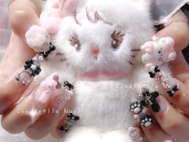 【スカルプ長さだしネイル】