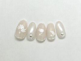 フラワーシールネイル
