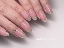 クランベリーネイル 代官山 恵比寿(cranberry nail)/ワンカラー×ラメ