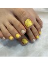 シンプルフットネイル