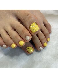 シンプルフットネイル
