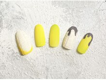 オーガニックネイルサロン プティ ボア(petit bois)/バナナ風ネイル☆