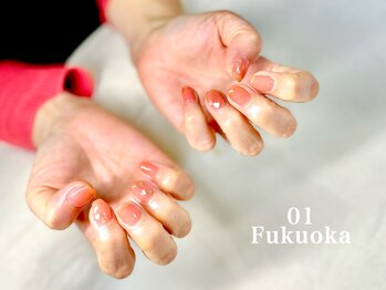 バレンタインネイル