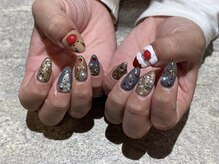 ラウンジ渋谷 本店(RounGe SHIBUYA)/【ジェル】クリスマスデザイン