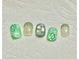 新緑ネイル