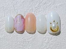 ネイルビート(NAIL BEAT)/ラメ逆グラネイル