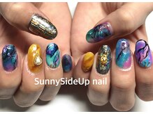 サニーサイドアップ ネイル(Sunny SideUp nail)/Aurora kirakira nails