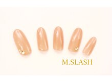 エムスラッシュ ネイル 新百合ヶ丘店(M.SLASH)/ワンカラーストーンアート