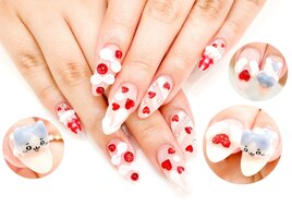 長さ出ジェル＋キャラ☆ハチワレ