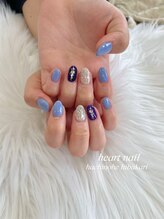 はあとねいる 八戸日計店/☆お客様水色ネイル☆