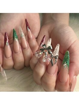 レイネイル レイエステティック 岐阜茜部店(RAY NAIL & RAY ESTHETIC)/クリスマススカルプ