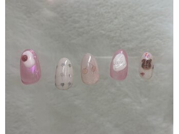 ソウ 難波店 nail salon Sou/クリームソーダnail☆