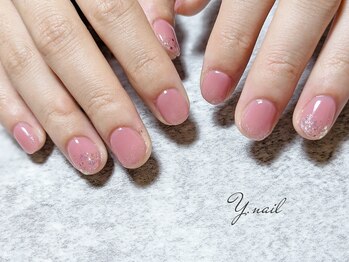 ワイネイル(Y.nail)/シンプルピンクネイル