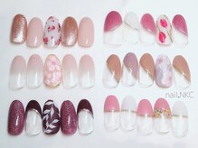 NKC/オフィスにもシンプル春色ネイル