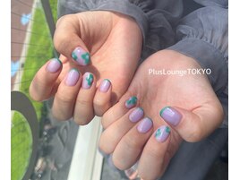 スキニーフレンチ×お花ネイル♪
