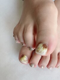 ひまわりネイル