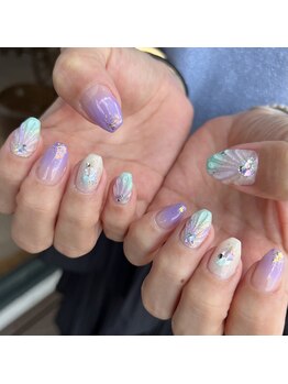 イロ(iro)/貝殻ネイル♪夏ネイル♪