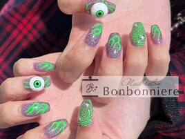 目玉ハロウィンネイル