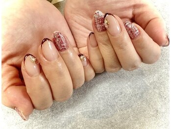 ネイルサロンファストネイルプラス 新宿店(FAST NAIL PLUS)/2025冬ネイル【ツイードネイル】