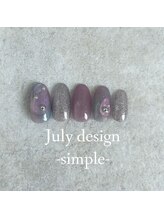 エトワールネイル 高崎筑縄町店(Etoile nail)/25年7月ハンドシンプル定額