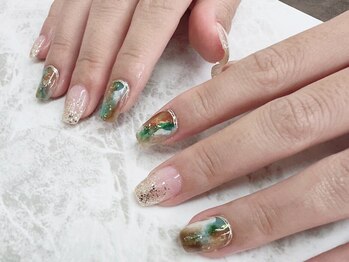 プリル ネイルアンドアイラッシュ 御幸ヶ原店(Puril NAIL&EYELASHES)/カラフルべっ甲☆