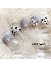 ネイルズ ココ(nails COCO)/フレンチ&ダルメシアン