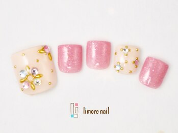 リモアネイル(limore nail)/【フット】ビジュー☆