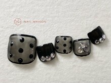 ネイルメゾン 梅田(NAIL MAISON)/シースルードットポップフット