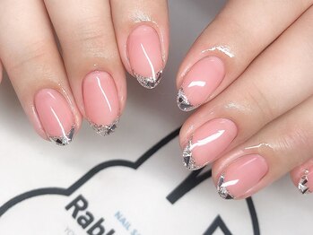 ネイルサロン ラビットフット(Rabbit foot)/ガラスフレンチ☆8980円