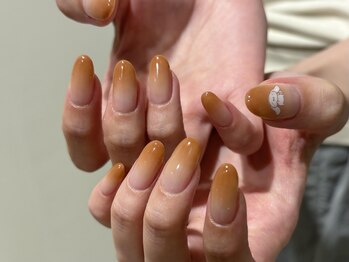 オレンジブラウングラデーション