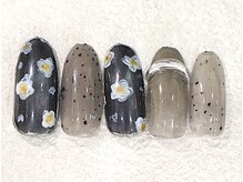 リノ ネイル(Rino nail)/10月の新作大人ブラック　710k3