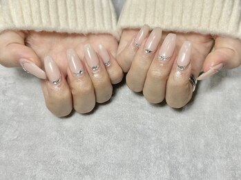 08ネイル(08 nail&school)/シンプルガーリーネイル☆