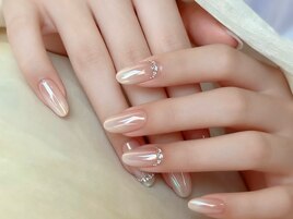 冬ネイル/水光ネイル