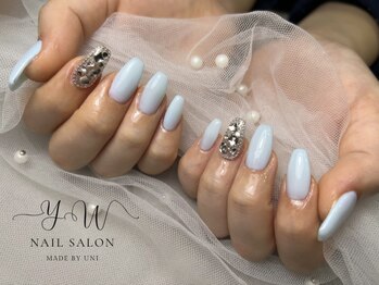 ユーネイル(YW nail)/ワンカラー＋パーツ