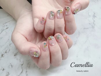 カメリア(Camellia)の写真/【平日土日20時まで営業♪】50種類以上から選べるトレンド定額デザイン6600円～♪持ち込みもOK◎