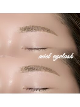 Miel【ミエル】【8月OPEN(予定)】の写真/待望の美眉メニューが登場!!【眉毛パーマ】【美眉WAX脱毛】で、垢抜けた印象へ☆まつ毛パーマとsetも◎