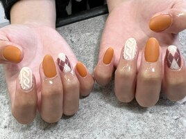 アーガイル　ニット