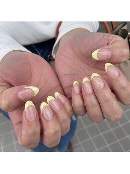 ミントリーフ バイ リート(Mint leaf by Reat)/パステルイエローフレンチ