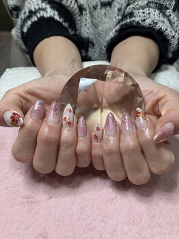 チェリーブロッサム(A CHERRY BLOSSOM)/グラデーションお花ネイル