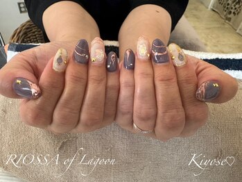 リオッサ オブ ラグーン(RIOSSA of Lagoon)/きらきら×ニュアンスネイル