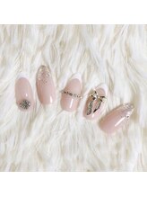 プラスチッタ(hair make salon plus citta')/定額ネイル　リボン